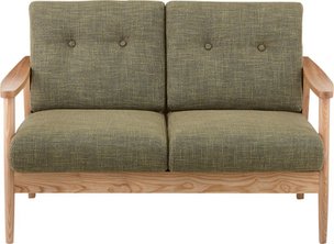【新品】東谷　北欧風ナチュラルテイスト！　２人掛ソファ　バッスム