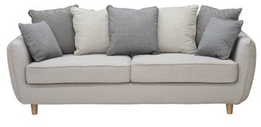 【新品】東谷　カバーが外せる！　クッション付き　3人掛けソファ　シアター