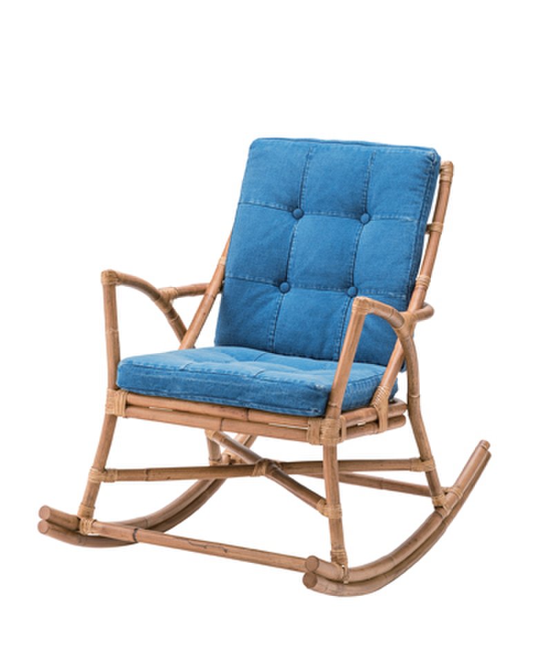 【新品】東谷　ラタン×デニムのコラボ！　ロッキングチェア
                        その他シリーズ
                                    新品
            