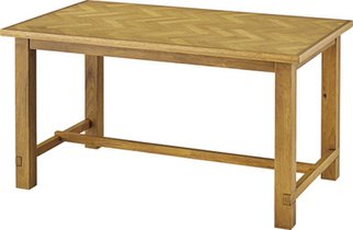 【新品】東谷　ヘリボーン柄の天板　ダイニングテーブル　クｰパス