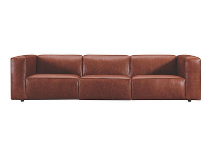 【新品】エレファント  WE-333LBR 東谷 3人掛けソファ