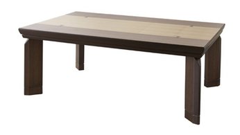 【新品】東谷　バイカラー天板！　フラットヒーターコタツテーブル