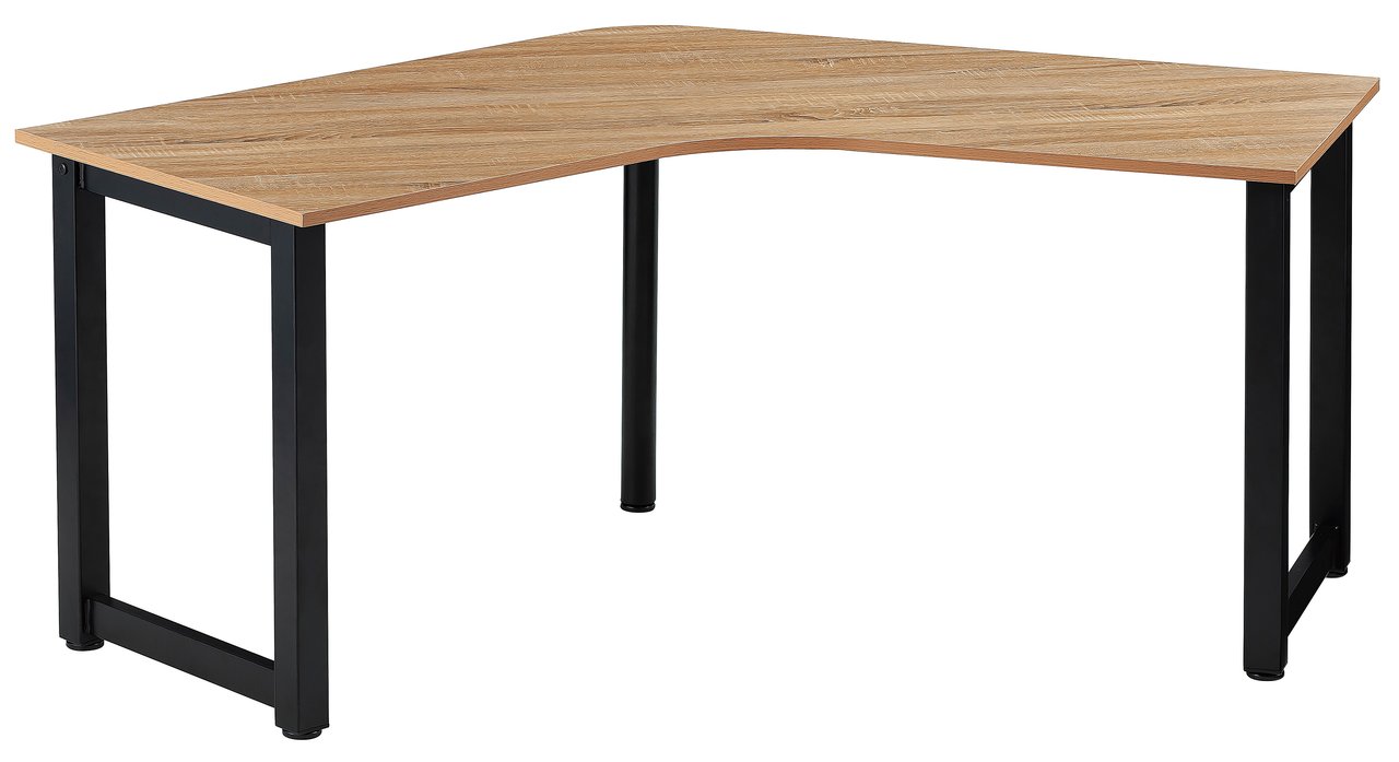 【ブーメランデスク】｜人気の木目天板！｜120度｜ブラック脚がおしゃれを演出！【オフィス家具】【新品】
                        DRT
                                    新品
            