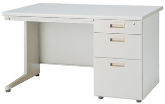 スタンダードオフィスデスク。
根強い人気のニューグレー色！
