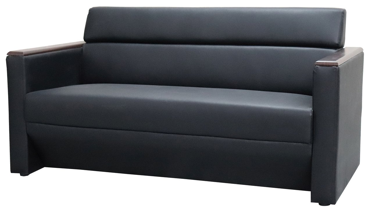 【2人掛け】シンプルソファでも肘の部分がウッド調で高級感を演出します。
                        URIN
                                    新品
            