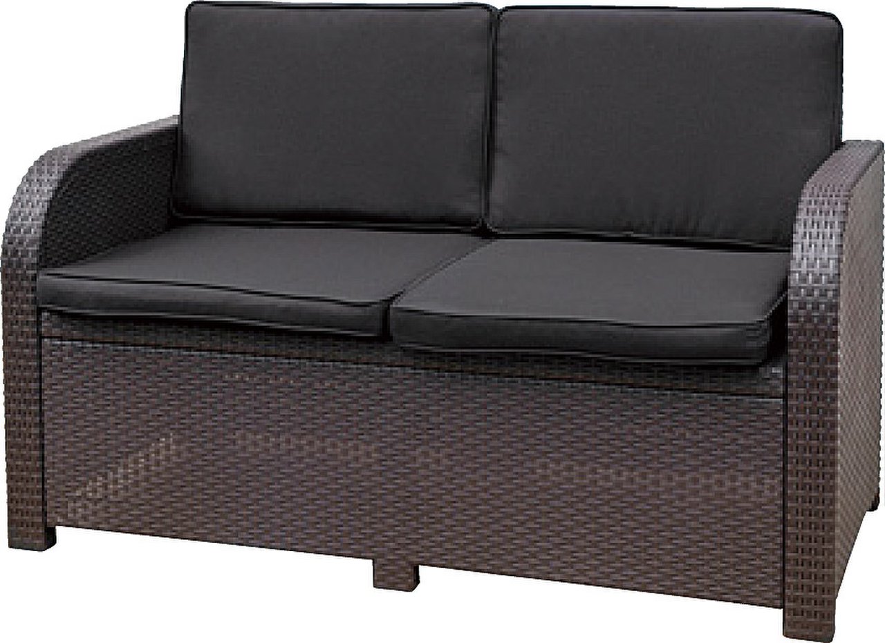 【2人掛けソファ】樹脂製のラタン調ソファだから、屋外でもご利用頂けます。
                        TAN
                                    新品
            