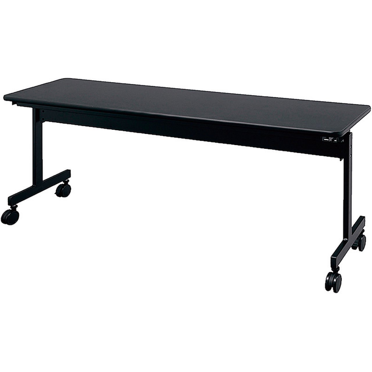 【サイドスタッキングテーブルW1800/D600】スタイリッシュなブラック仕様。クールなイメージのスペースに最適。
                        KV
                                    新品
            