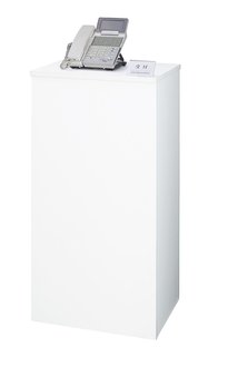 【インフォメーションカウンター】スペースにこだわらず、シンプルで使いやすい受付台。