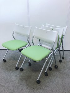 【セット商品】4脚セット！グリーンネスティングチェア