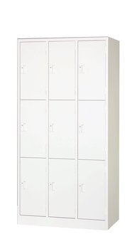 【９人用ロッカー】シンプル設計でコストパフォーマンスを追求した、国内生産品。