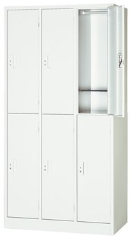 【6人用ロッカー】シンプル設計でコストパフォーマンスを追求した、国内生産品。