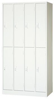 【8人用ロッカー】シンプル設計でコストパフォーマンスを追求した、国内生産品。