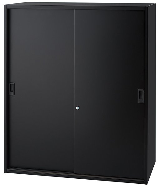 【新品】IC  IC-0910S BK 井上金庫 ローキャビネット／引き違い