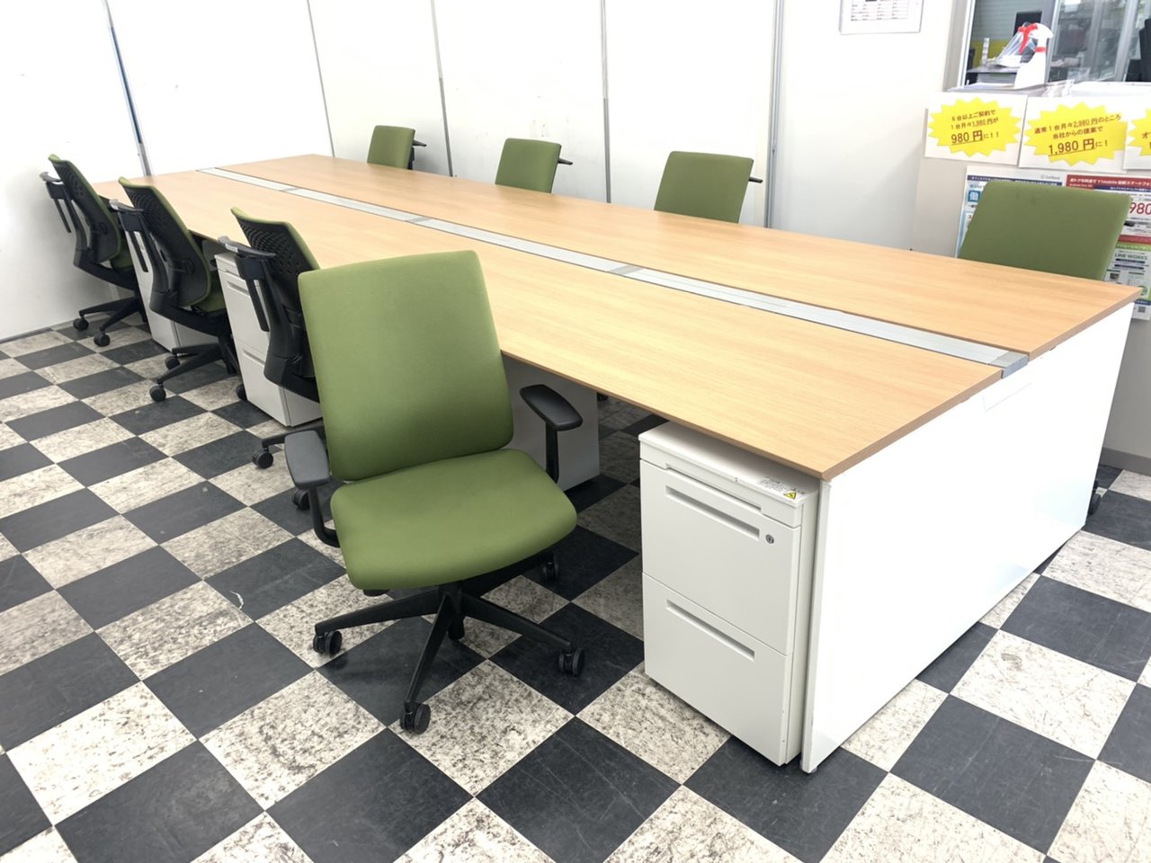 【セット割引　10％オフ！】【幅4800㎜】人気のフリーアドレスデスク！買うならセットがお得！オカムラ製　フリーウェイ
                        プロユニットフリーウェイ 
                                    中古
            