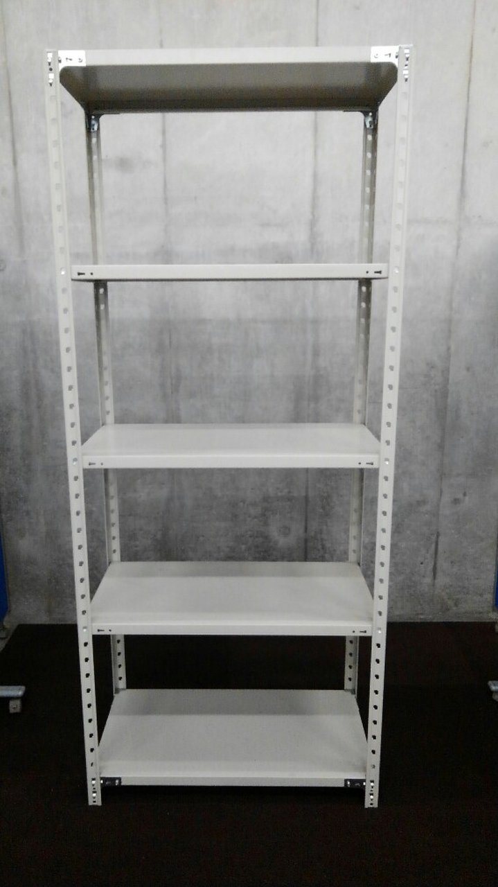 上下ボルト式タイプの中古ラックが1台入荷致しました！！　天地5段　耐荷重：段/150kg　全段で750kgまで！
 ※マテハン本舗の中古商品は、千葉県柏市に在庫がございます。
                        KRラック 
                                    中古
            