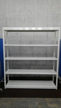 W1840のオカムラ・中古ラックが8台入荷しました！！　天地5段　耐荷重：段/200kg　ボルトレスなので組立も簡単！ 
※マテハン本舗の中古商品は、千葉県柏市に在庫がございます。