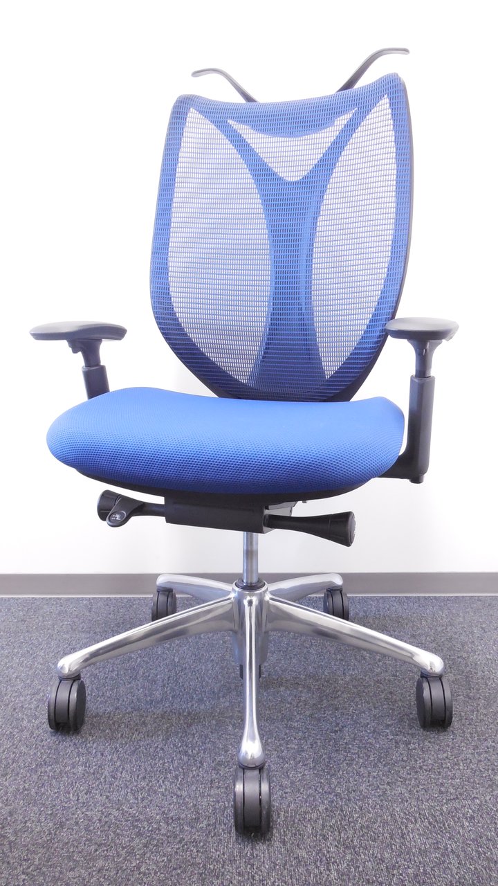 【背面メッシュチェア！】ゆったり出来るハイバックチェア。背面が涼しげなメッシュ仕様となっております！【前傾調整可能モデル】【hi_class】ミディアムブルー【クリーニング済】
                        サブリナ 
                                    中古
            