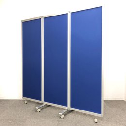 【新古品】3連パーティション　三つ折りパーテーション　衝立　飛沫　予防