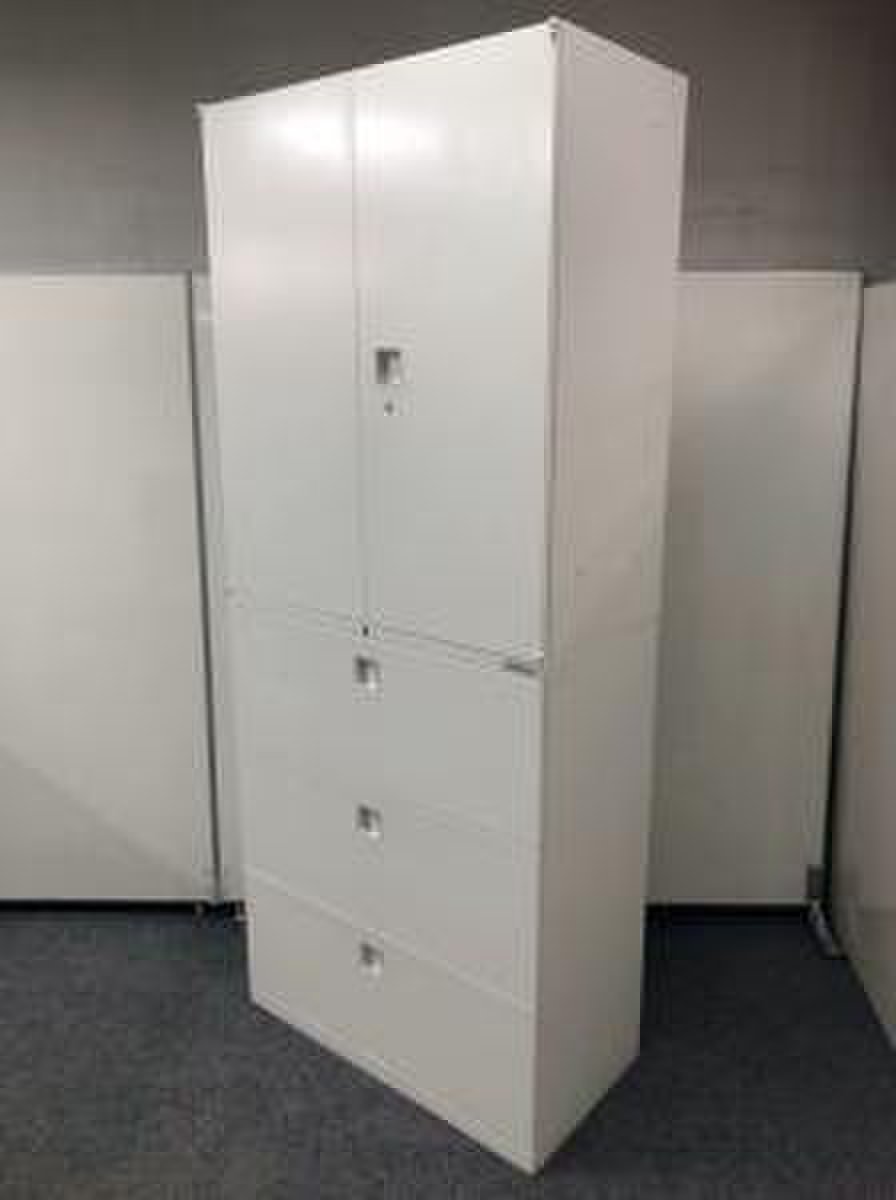 【両開き+3段ラテラル】【ホワイト】【収納に便利】
                        レクトライン 
                                    中古
            