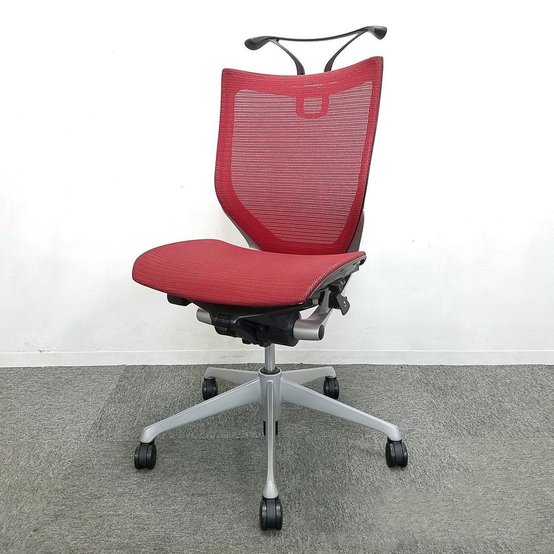 【中古】バロン  CP33CR オカムラ（okamura） 肘無ローバックチェア