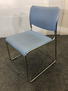 【ウチダ/UCHIDA】スタッキングチェア/ブルー【ロット入荷】