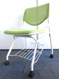 【在庫入替セール】荷物置き付き/コロナ対策の待機用/ソーシャルディスタンスに！使い勝手の良いチェア！【SPJ】