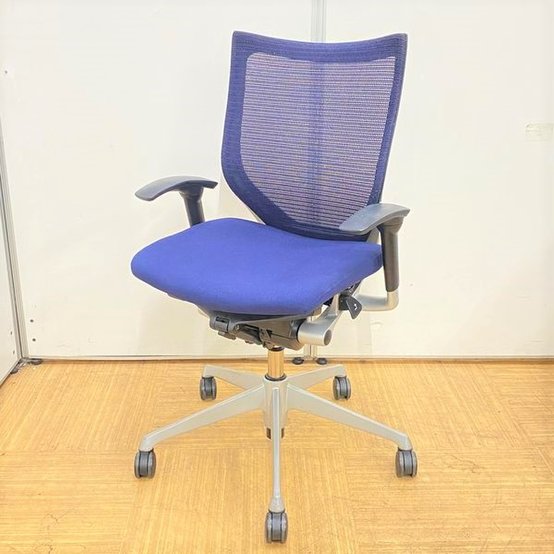 【中古】バロン  CP83DR 4523 オカムラ（okamura） 肘付ローバックチェア