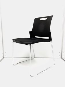 人気／定番／多目的チェア／ミーティングチェア　◆Okamura／オカムラ　◆SCHOLARLUFT／スカラールフト　※本体カラー：ブラック