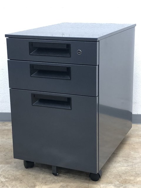 【中古】フラットライン  SP-046SC-3 DGY プラス（PLUS） ワゴン3段