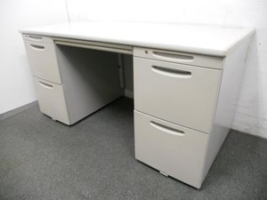 【W1400両袖机】根強い人気商品/抜群の収納量/幅広い両袖机！オカムラ製SD