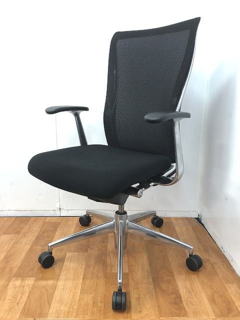 【中古】フォスター  CR-G1400 コクヨ（KOKUYO） 肘付ハイバックチェア