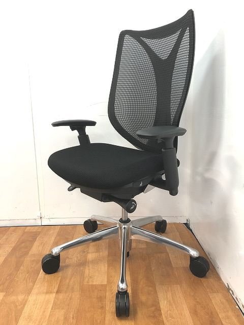 【中古】サブリナ  C833BR FSZ4 オカムラ（okamura） 肘付ハイバックチェア