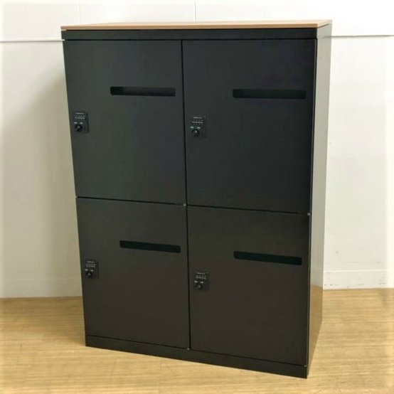 【中古】レクトライン  4B25YX　4158 オカムラ（okamura） 4人用更衣ロッカー