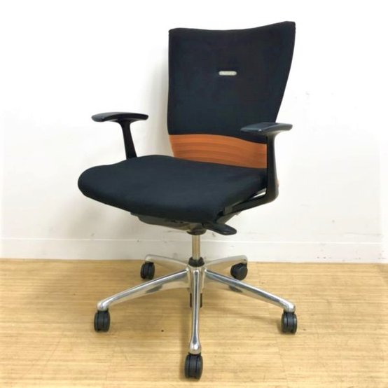 【中古】フィーゴ  CJ43BR　FAM8 オカムラ（okamura） 肘付ローバックチェア