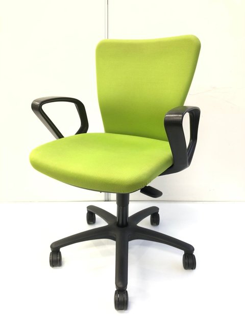 【中古】カロッツァ  CK33ZR　FS15 オカムラ（okamura） 肘付ローバックチェア