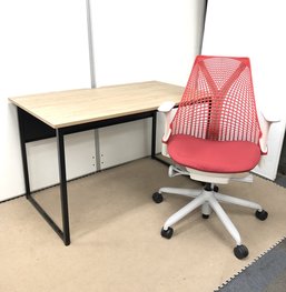 【在宅ワーク応援セット！】オシャレなチェアとデスクの組み合わせ！家に置いても違和感なし！