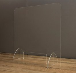 デスクの上に立てるだけ！【飛沫防止対策に！】