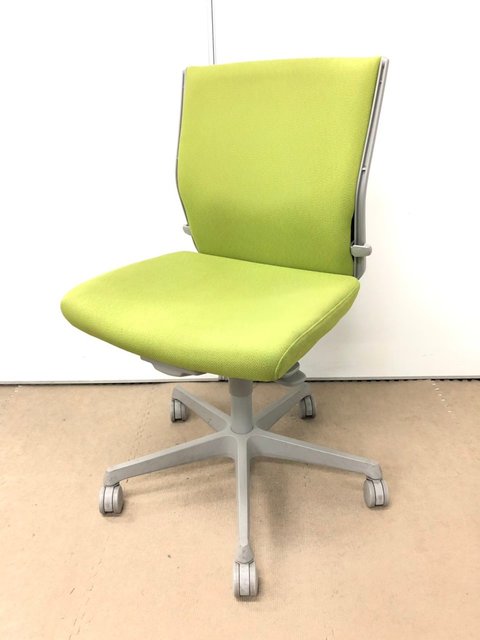 【中古】エスクード（クッション）  C433GR-FFW6 オカムラ（okamura） 肘無ローバックチェア