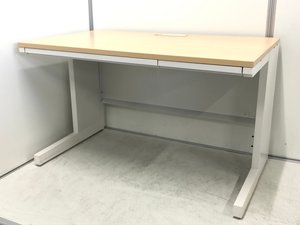 【美品】電源コード付き/1人当たり1200ｍｍ/内田洋行/スカエナ/ナチュラル※まとめ買い大歓迎