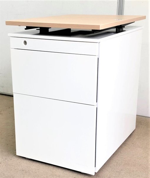 【中古】天板昇降ワゴン DN38YA オカムラ（okamura） ワゴン3段