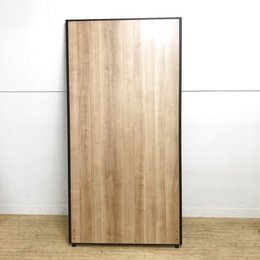 【新品】【パーティション】【ナチュラルウッド】【ブラックフレーム】【オシャレ】【各色ご用意可能】