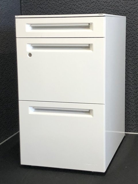 【中古】アドバンス   オカムラ（okamura） ワゴン3段