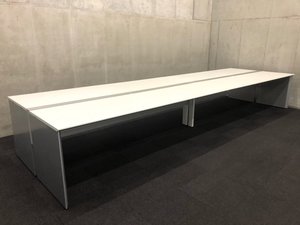 【フリアド】W4800サイズ(ホワイト天板)｜コクヨ(kokuyo)｜ワークヴィスタ｜推奨：8名用～【A】【倉庫在庫品】