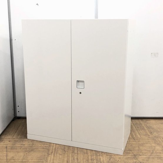 【中古】レクトライン   オカムラ（okamura） ローキャビネット／両開き