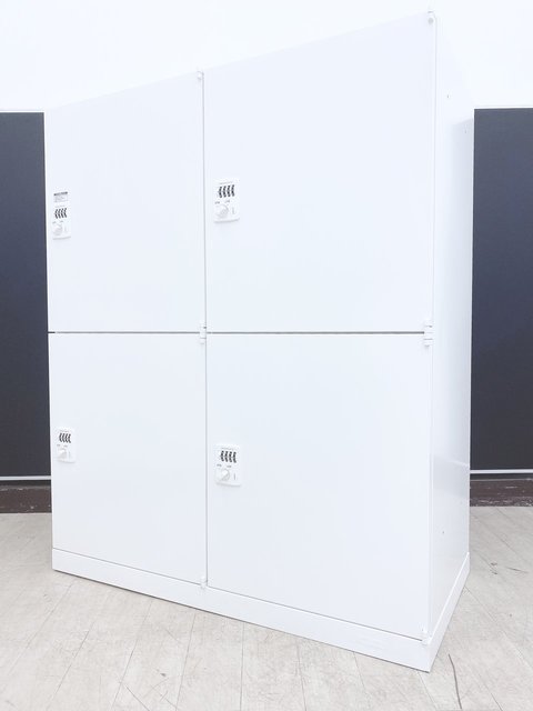 【中古】レクトライン   オカムラ（okamura） 4人用更衣ロッカー