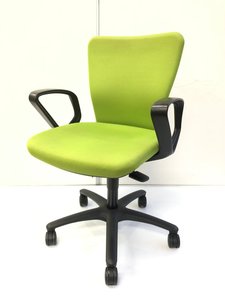 【肘付】【かわいらしいカラーリング！】オカムラ/カロッツァ/ライトグリーン