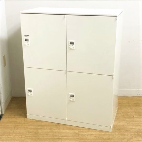 【中古】レクトライン  4B388X　ZA75 オカムラ（okamura） 4人用更衣ロッカー