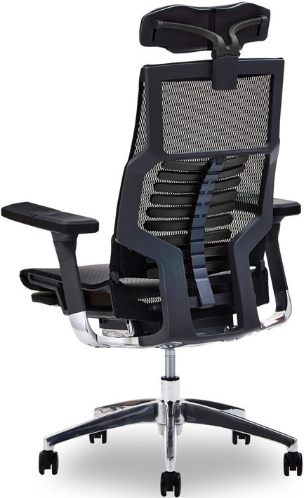 【新品】ウィンケース  WINcase Type-R GY アルミベース 関家具 肘付ハイバックチェア