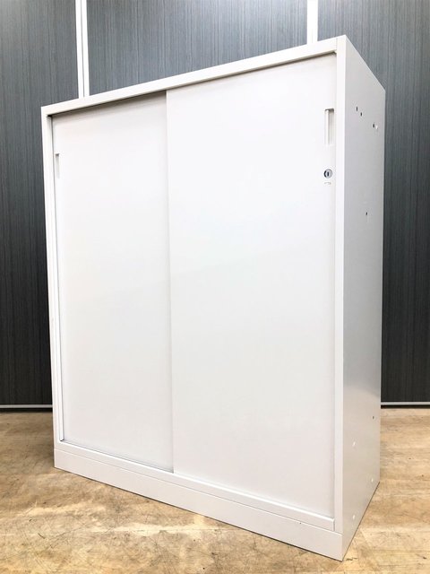 【中古】エス  H1-S1090GSS-W9 イトーキ（ITOKI） ローキャビネット／引き違い