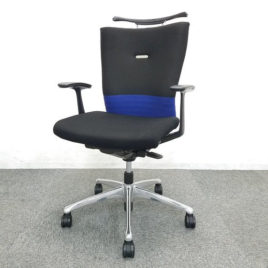 【中古】フィーゴ  CJ44BR FAM4 オカムラ（okamura） 肘付ミドルバックチェア